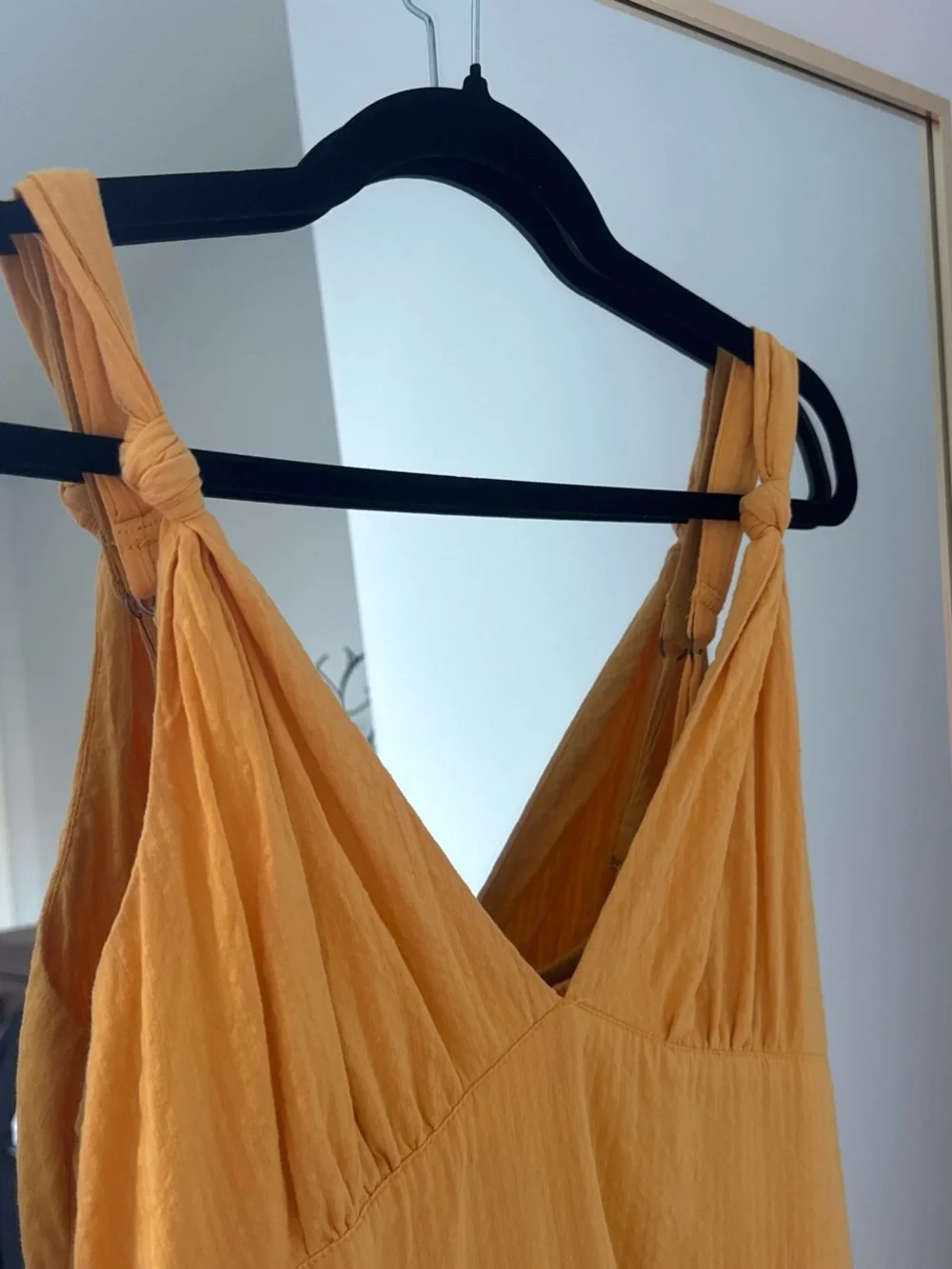 Abercombie and Fitxh Yellow Tiered V-Neck Maxi Dress - Brand Unspecified